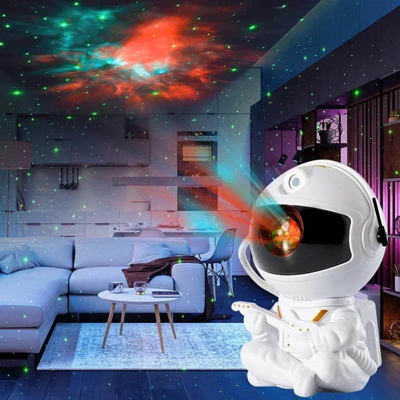 Star Astronaut Projector Night Light Starry Sky Porjectors Lamp Decoration Bedroom Room Decorative Children Gifts Bunny light