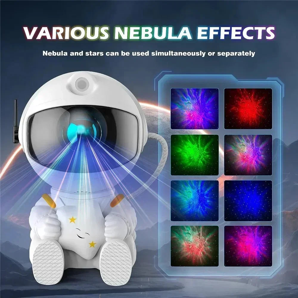 Star Astronaut Projector Night Light Starry Sky Porjectors Lamp Decoration Bedroom Room Decorative Children Gifts Bunny light