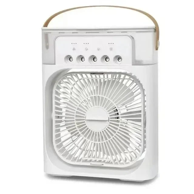 Portable Humidifier Fan Air Conditioners USB Electric Fan LED Night Light Water Mist  1