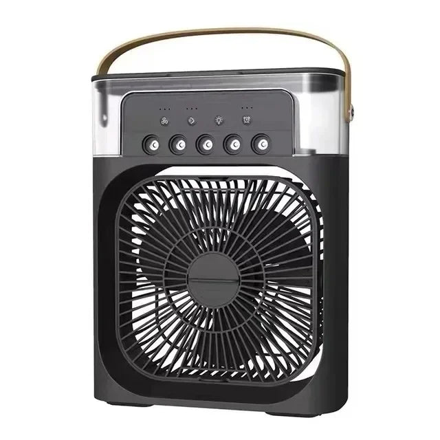 Portable Humidifier Fan Air Conditioners USB Electric Fan LED Night Light Water Mist  1